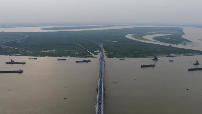 湖南岳阳洞庭湖航拍