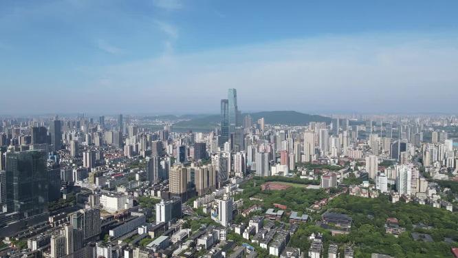 湖南长沙城市风光航拍