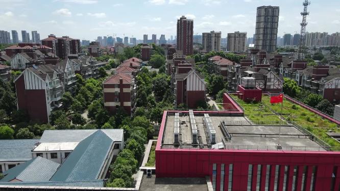 湖南长沙雷锋纪念馆航拍