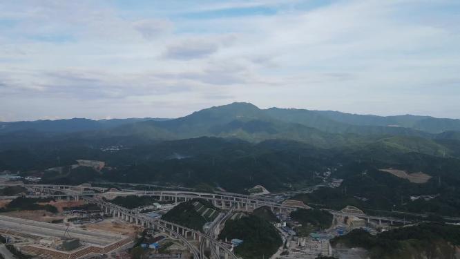 祖国壮丽山河巍峨高山航拍