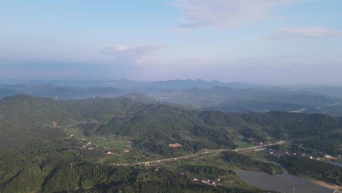祖国壮丽山河巍峨高山航拍