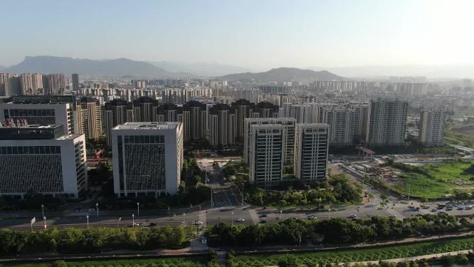 福建福州金融中心商务建筑航拍