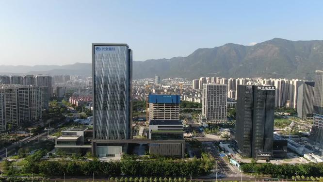 福建福州金融中心商务建筑航拍