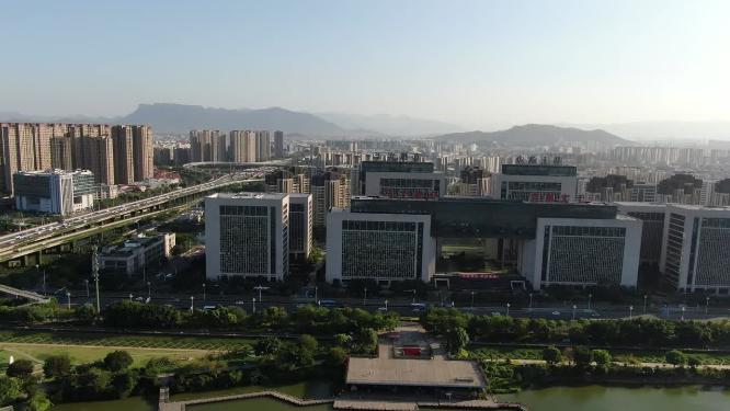 福建福州金融中心商务建筑航拍