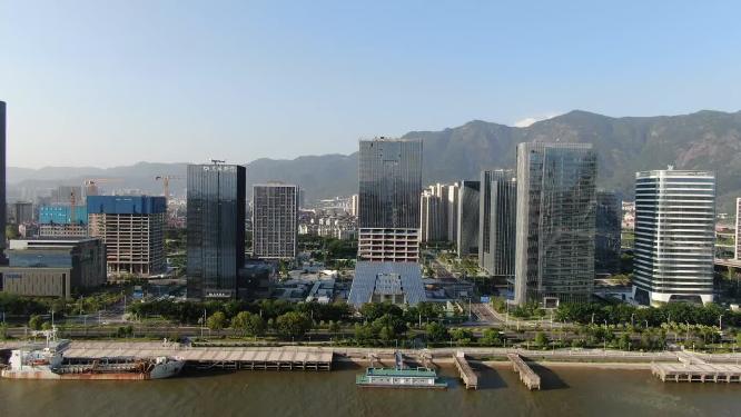 福建福州金融中心商务建筑航拍