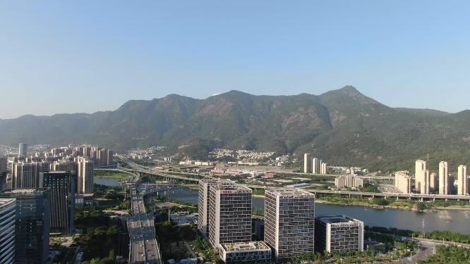 福建福州金融中心商务建筑航拍