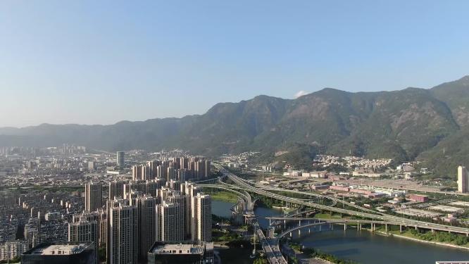 福建福州金融中心商务建筑航拍