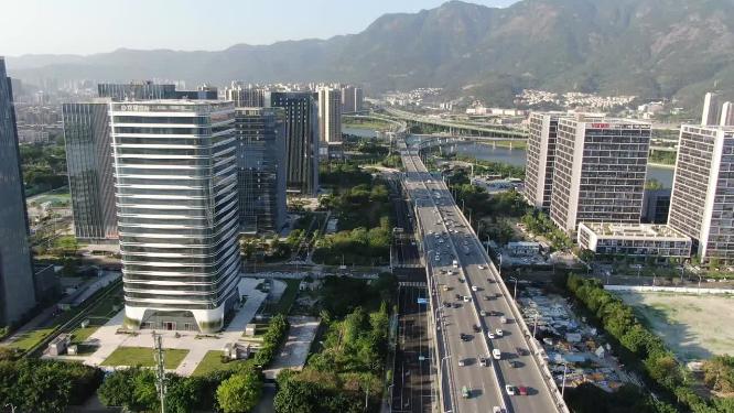 福建福州金融中心商务建筑航拍