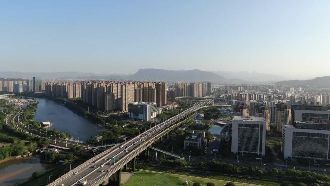 福建福州闽江鼓山大桥航拍