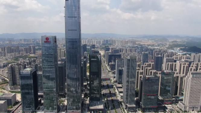 贵州贵阳城市建筑高楼大厦航拍