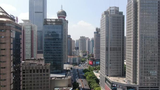 贵州贵阳城市建筑高楼大厦航拍