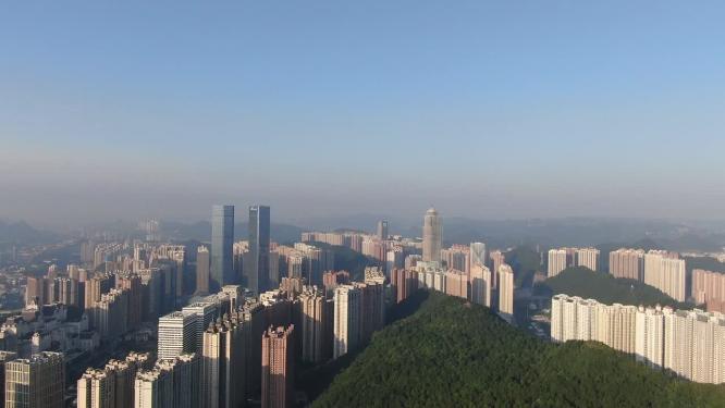 贵州贵阳花果园城市高楼航拍