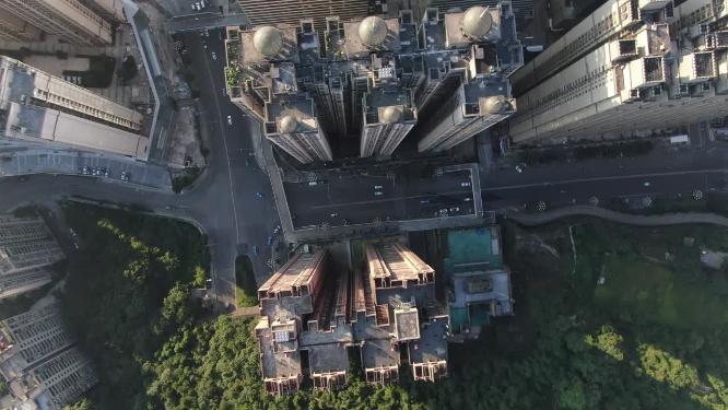 贵州贵阳花果园城市高楼航拍