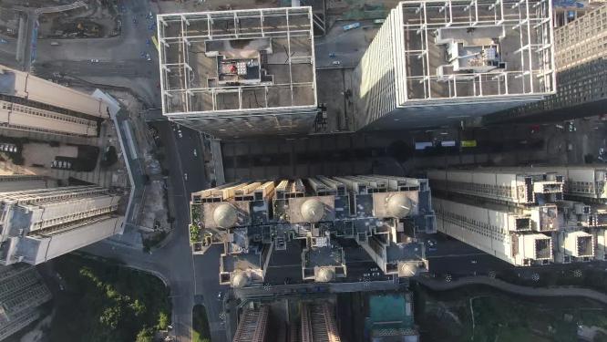 贵州贵阳花果园城市高楼航拍