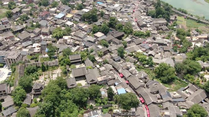 贵州贵阳青岩古镇5A景区航拍