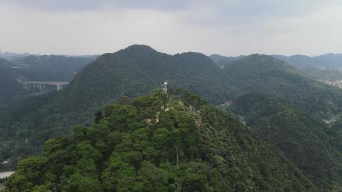 贵州贵阳黔灵山航拍