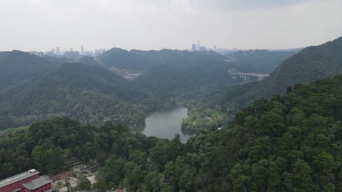 贵州贵阳黔灵山航拍