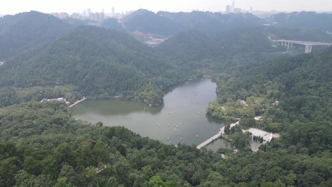 贵州贵阳黔灵山航拍
