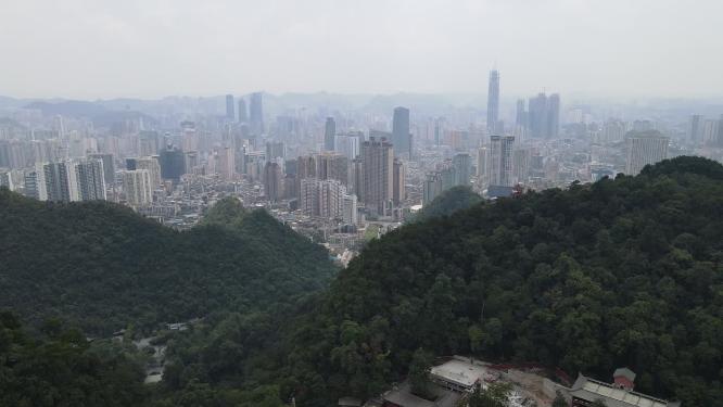 贵州贵阳黔灵山航拍