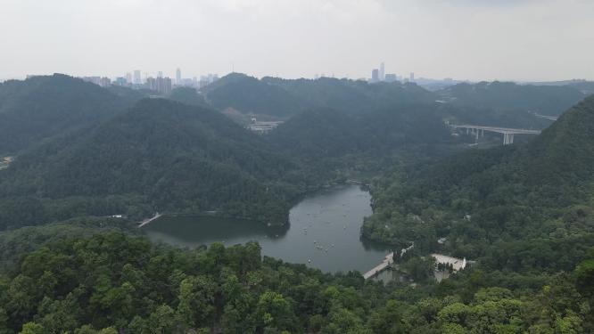贵州贵阳黔灵山航拍