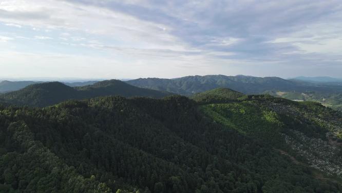 山川丘陵农业种植农田航拍