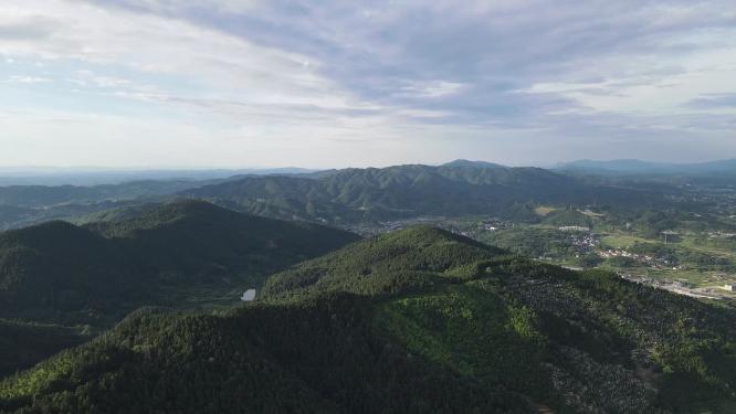 山川丘陵农业种植农田航拍