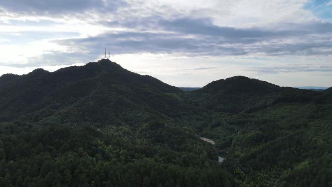 湖南怀化中坡山国家森林公园航拍