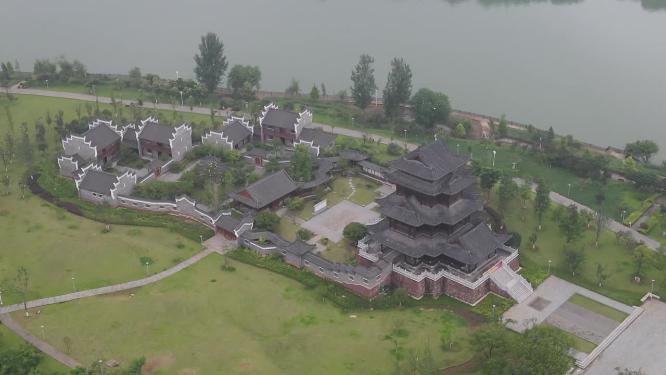湖南衡阳东洲岛4A景区航拍