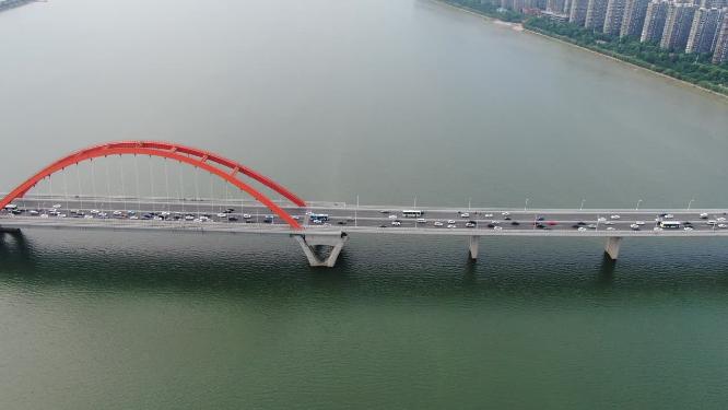 湖南长沙福元路大桥航拍