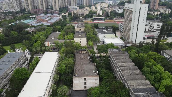 福建福州大学校园航拍