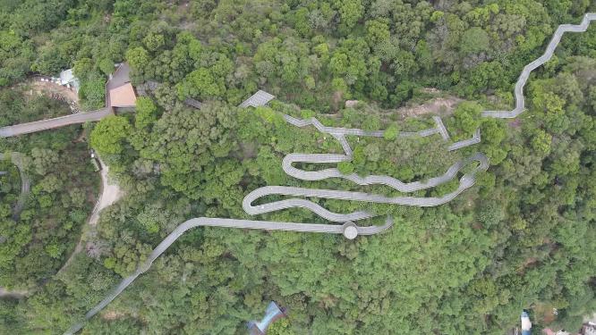 福建福州福道网红打卡地航拍