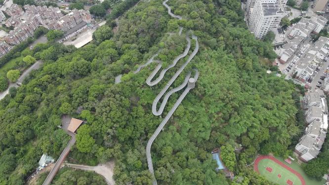 福建福州福道网红打卡地航拍