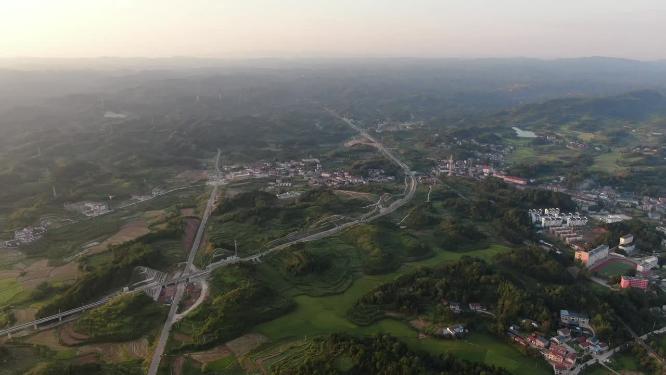 山川丘陵农业种植航拍