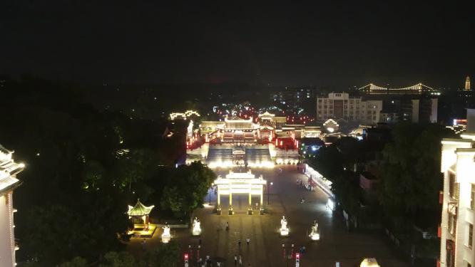 江西赣州江南宋城4A景区航拍