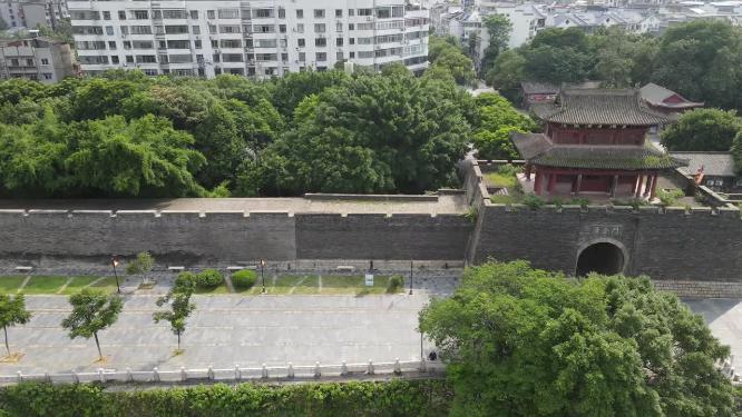 江西赣州江南宋城4A景区航拍