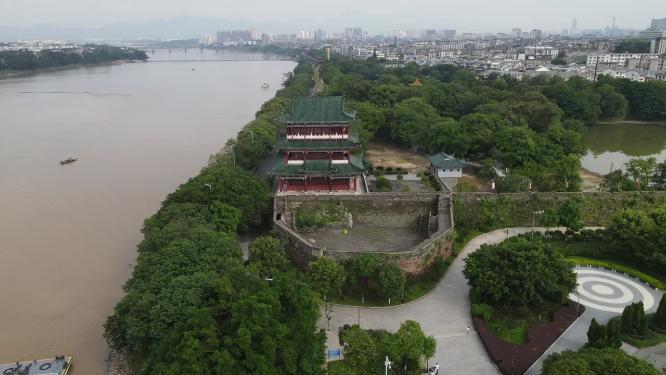 江西赣州江南宋城4A景区航拍