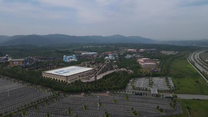 湖南长沙方特休闲度假区航拍