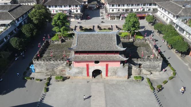 福建汀州古城4A景区航拍