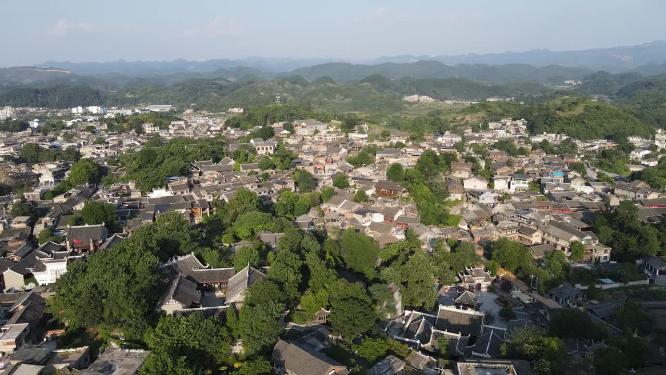 贵州贵阳青岩古镇5A景区航拍