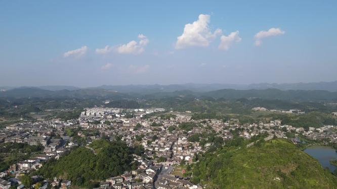 贵州贵阳青岩古镇5A景区航拍