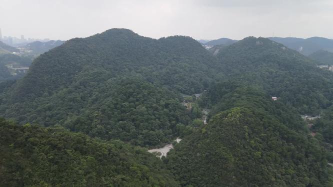 贵州贵阳黔灵山公园航拍