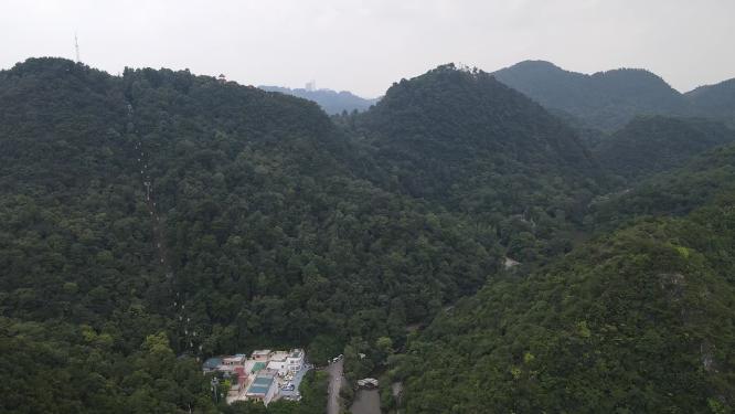 贵阳黔灵山公园4A景区航拍