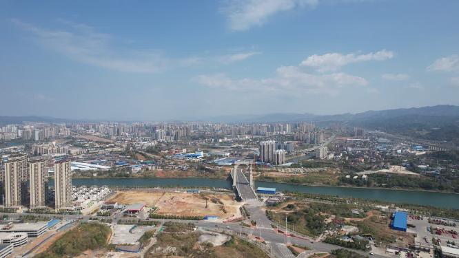 城市建设工地施工现场航拍