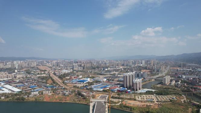 城市建设工地施工现场航拍