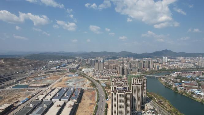 城市建设工地施工现场航拍