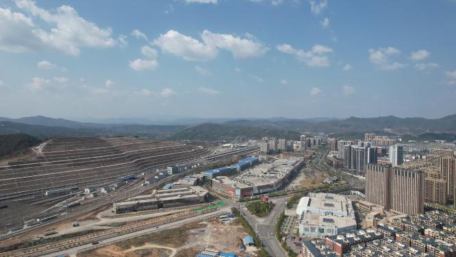 城市建设工地施工现场航拍