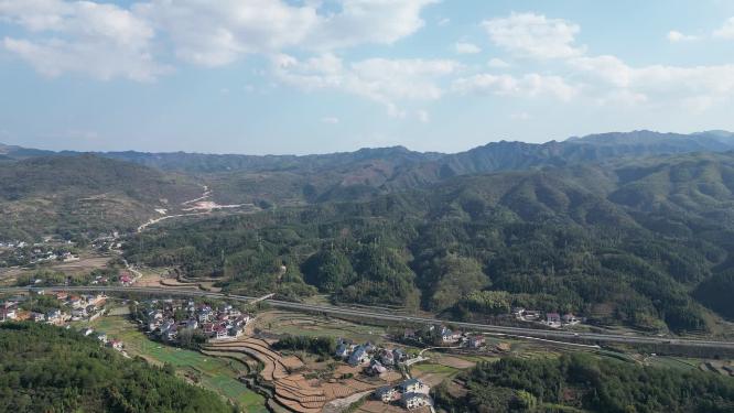 祖国壮丽山河丘陵山川航拍