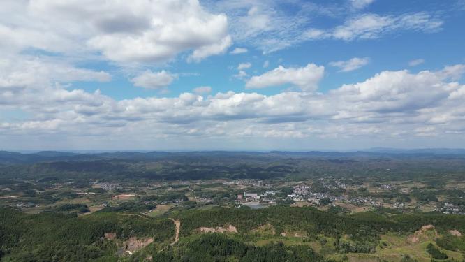 祖国壮丽山河连绵起伏山川丘陵航拍