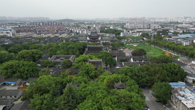 江苏苏州敕建报恩禅寺航拍