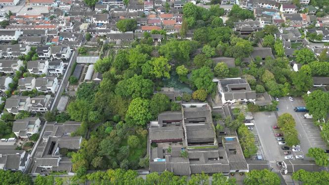 江苏苏州留园5A景区航拍